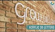 Logo on Wall | 3D Acrylic Sign Letters Installation