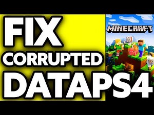 How To FIX Corrupted Data on Minecraft PS4 2025 - Step by Step