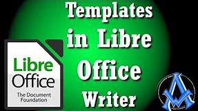 HOW TO USE TEMPLATES IN LIBRE OFFICE WRITER | BEST TUTORIAL | BEGINNERS GUIDE