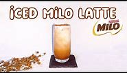 milo drink recipe | iced milo latte
