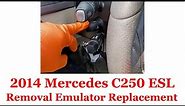 2014 Mercedes C250 W204 ESL Removal. Electronic Steering Lock Removal DIY.