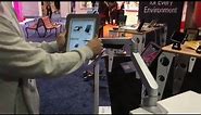 Reach iPad Articulating Desk Mount - Secure Tablet Workstation Kiosk - Healthcare Stand