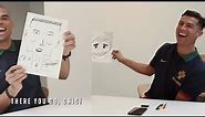 😂Ronaldo & Pepe Are Trolling Each Other By Drawing Each Other's Faces!