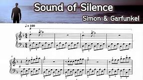 Sound of Silence / Piano Sheet Music/ Simon & Garfunkel / by SangHeart Play