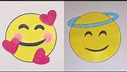 Smiling Face with 3 Hearts Emoji 🥰 | Blessed Emoji 😇 | Emoji Drawings