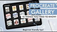 PROCREATE FOR BEGINNERS (10 things you need to know about the Procreate Gallery!)