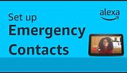 How to setup emergency contacts with Alexa | Amazon Echo