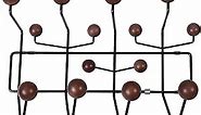 SHISEDECO Classic Hang it All Coat Rack, Mid Century Modern Wall Mounted Coat Hooks with Painted Solid Wooden Walnut Balls Wood Color Coat Hanger (Dark Walnut)