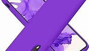 Cordking for iPhone XR Case, Silicone Ultra Slim Shockproof Phone Case with [Soft Anti-Scratch Microfiber Lining], 6.1 inch, Neon Purple