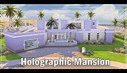 | SIMS 4 |🫧Holographic Mansion🫧|Speed build|DL+CC Links
