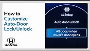 How to Customize Auto-Door Locking/Unlocking