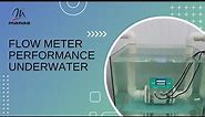 Flow meter performance underwater