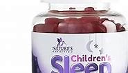 Kids Sleep Gummies, 2mg Melatonin, Nature's Effective & Drug-Free Restful Sleep Support Supplement, Childrens Melatonin Gummy for Ages 4 & Up, Vegan, Non-GMO, Natural Color & Berry Flavor - 60 Gummies