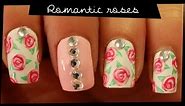 Romantic Roses Nail Art Tutorial // How To Paint Easy Roses on Nails