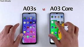 SAMSUNG A03s vs A03 Core SPEED TEST