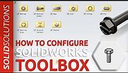 How to Setup, Configure & Use SOLIDWORKS Toolbox | Advanced SOLIDWORKS Tutorial