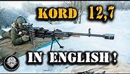 KORD! 12,7 mm large caliber sniper machine gun! No rescue from this super cannon in modern warfare!