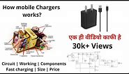How Mobile charger works? | What is inside a mobile charger? | Circuit diagram | Working | CALONICS