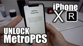 How To Unlock iPhone XR From Metro PCS to Any Carrier