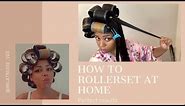 How to Rollerset at home PERFECT RESULTS