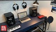 Minimalist Music Production Set Up | APARTMENT MUSIC STUDIO | Budget Home Music Studio Tour