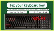 (@,#,")At the rate key , Hash key Keyboard symbols not working Fix it 100% solved