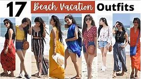 17 Beach Vacation Outfits | Beach lookbook | beach girl dress haul| Lookbook India|Try on haul 2021