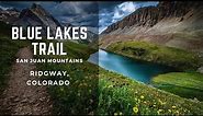 Hiking Blue Lakes Trail - near Ridgway, Colorado