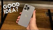 I used an iPhone 15 Pro Max without a case for a month - Here's what happened