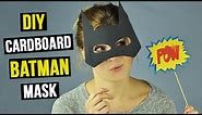 DIY Cardboard Batman Mask