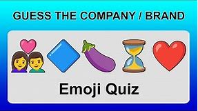 Guess the Company / Brand by Emoji (Emoji Quiz) 😀