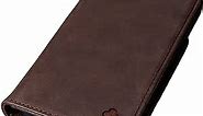 Porter Riley - Leather Case for iPhone 8 Plus/iPhone 7 Plus. Premium Genuine Leather Stand/Cover/Wallet/Flip Case (Chocolate Brown)