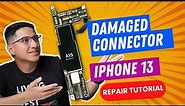 How To Fix iPhone 13 with No Image, No Display. Replacing FPC Connector Repair.