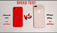 iPhone SE 2020 vs iPhone 8 Plus Speed Test