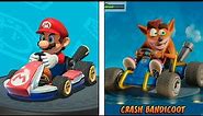 Crash Team Racing Nitro Fueled VS Mario Kart 8 | Switch Graphics Comparison