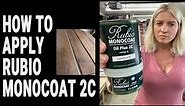 How to apply Rubio Monocoat 2C. My favorite finish for furniture. Color and finish all in one.