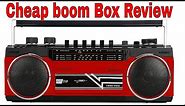 Riptunes Cassette Boombox, Retro Blueooth Boombox, Cassette Player and Recorder, AM-FM-SW-1-SW2