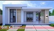 Simple House | House Design idea | 6m x 9m with Swimming pool