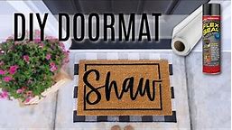 How to Make a Doormat | Flexseal & Vinyl Method
