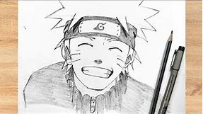 How to Draw Naruto Uzumaki (Face) | Naruto Drawing Easy for Beginners | Anime Step by Step Drawing