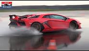 Lamborghini Aventador SVJ - Drifts, Launch Control & Loud Revs!