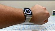 Apple Watch Ultra 49mm with Yellow/ Beige Trail Loop overview