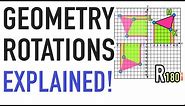 Geometry Rotations Explained (90, 180, 270, 360)