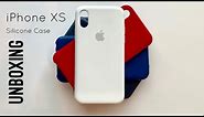 iPhone XS Silicone Case Unboxing (White)