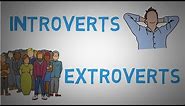 Difference Between Introverts and Extroverts - Introvert vs Extrovert Comparison (animated)