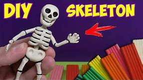 How to make HUMAN SKELETON out of Clay