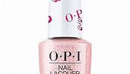 OPI Nail Lacquer, Sheer Glitter Pink Nail Polish, Up to 7 Days of Wear, Chip Resistant & Fast Drying, 3 Barbie Limited Edition Collection, Best Day Ever, 0.5 fl oz