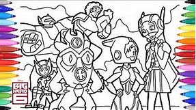 Big Hero 6 Cartoon Coloring Pages, Disney Coloring Pages, Coloring Book for Kids