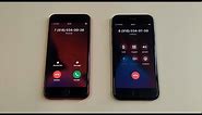 Incoming call & Outgoing call at the Same Time Apple iPhone 7 vs 8
