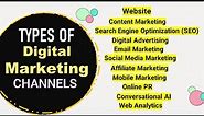 Types of Digital Marketing (2021) | 11 Important types of Digital Marketing explained